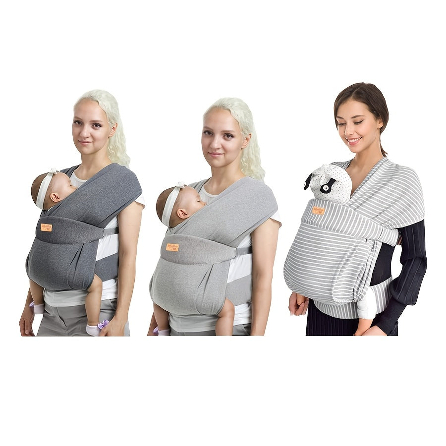 Soft Baby Wrap Carrier Sling for Newborns and Toddlers, Skin-Friendly Front Carry Wrap by Vrbabies for Everyday Babywearing and Parent Gifts