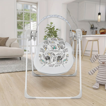Infant Swing with Timer for Babies 0–6 Months, 6–20 lb, Portable Baby Swing for Indoor or Outdoor Use, with Multiple Color Options