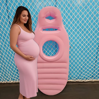 Maternity Face-Down Mattress Pad for Belly Support, Super-Soft Pregnancy Sleeping Pad, Cutout Design Provides Full-Body Comfort for Pregnant Women, Supports Side and Stomach Sleeping
