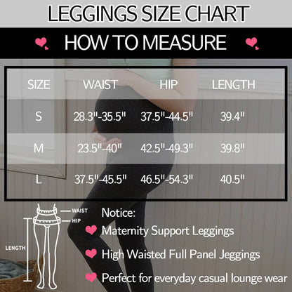 Stretch Maternity Leggings with High Waist Belly Panel, 90% Nylon and 10% Spandex Pregnancy Pants with Shorts and Thickened Style Options