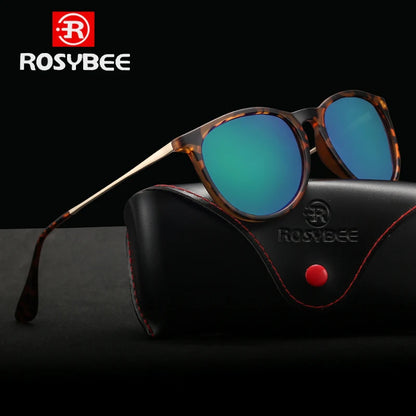 Aviator Polarized Sunglasses for Youth by ROSYBEE, Small 54mm Pilot Shades with Original Case for Older Boys, Girls and Narrow Faces