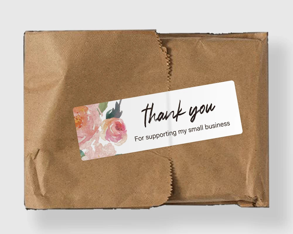 Custom Rectangle Stickers with Your Logo or Photo, Personalized Labels for Wedding Favors, Birthday Parties and Baptism Gifts, 100-1000 Pieces