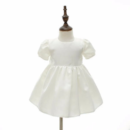 Baby Baptism Gown for Girls with Long Sleeves, Lace Details and Cotton Lining, Dress and Cap Set for Christening and First Birthday Photos