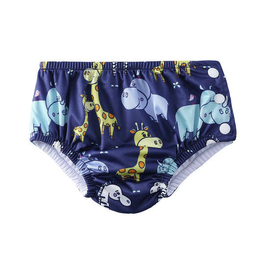 Reusable Baby Swim Diaper, Babyland 1-Piece Washable Swimming Nappy with Side Snaps, Polyester Mesh Lining and S–XL Options for Pool Days