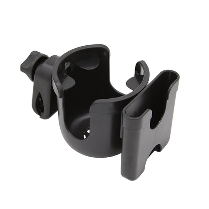 Stroller Bottle and Cup Holder with Clamp Mount and Optional Phone Slot, Single-Cup or Combination Storage Accessory for Walks and Family Outings