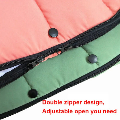 Fleece-Lined Stroller Footmuff for YOYO and Bugaboo, 90 x 45 cm Windproof Waterproof Cover with Storage Bag and Thickened Option
