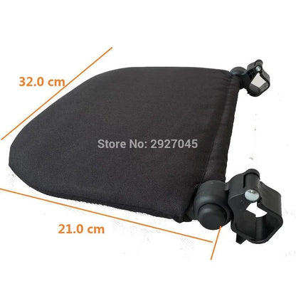 YOYO Compatible Bumper Bar and Footboard Combo by MomTan, 21 x 32 cm Footrest with Seamed PU Leather, Zippered PU Leather or EVA Armrest Options