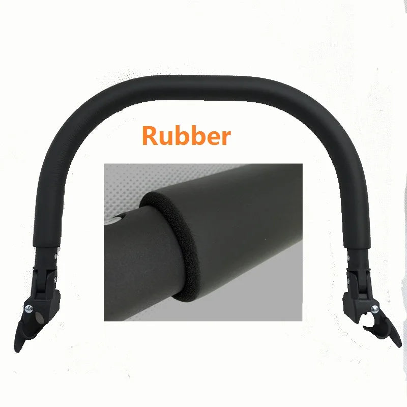 Stroller Bumper Bar Armrest by MomTan for Babyzen YOYO, YOYO 2 and YOYO 3 Frames, PU Leather, EVA or Rubber Surface Options for Pushchairs