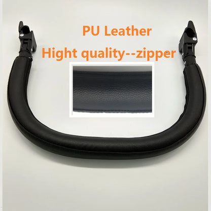 Pushchair Front Bumper Bar for YOYO, YOYO2 and YOYO3 Compatible Frames, MomTan Armrest with Zippered PU Leather, Seamed PU Leather, Rubber or EVA Options