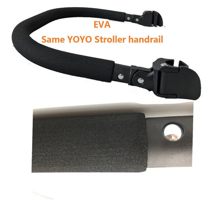 Stroller Bumper Bar Armrest by MomTan for Babyzen YOYO, YOYO 2 and YOYO 3 Frames, PU Leather, EVA or Rubber Surface Options for Pushchairs