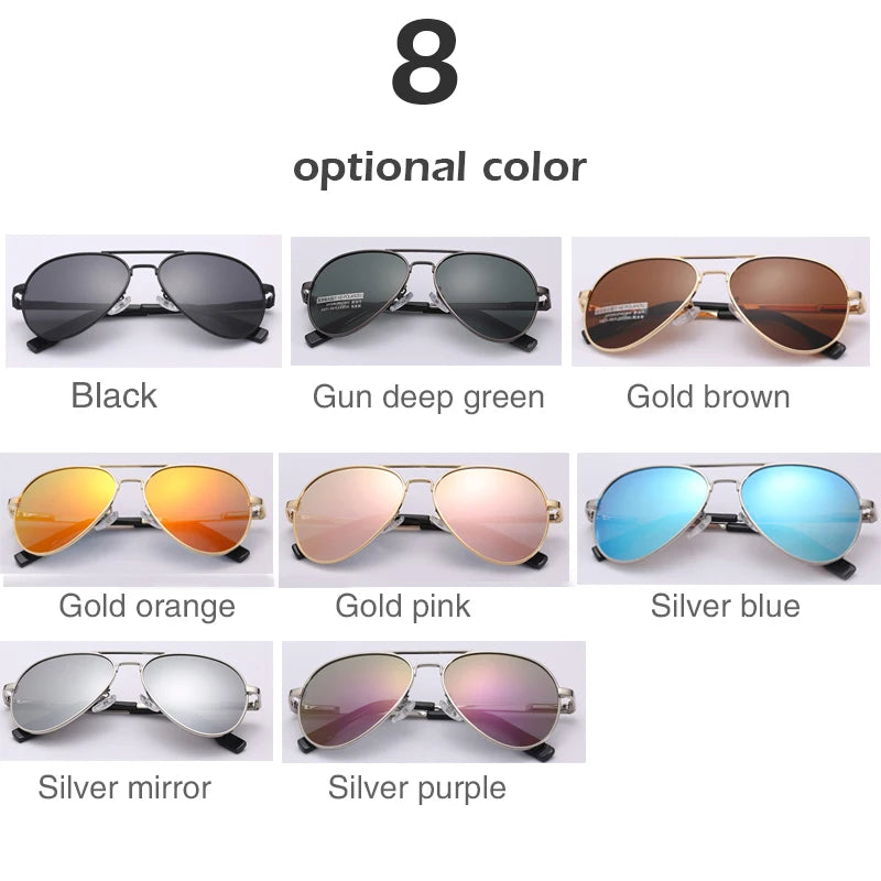 Aviator Polarized Sunglasses for Youth by ROSYBEE, Small 54mm Pilot Shades with Original Case for Older Boys, Girls and Narrow Faces