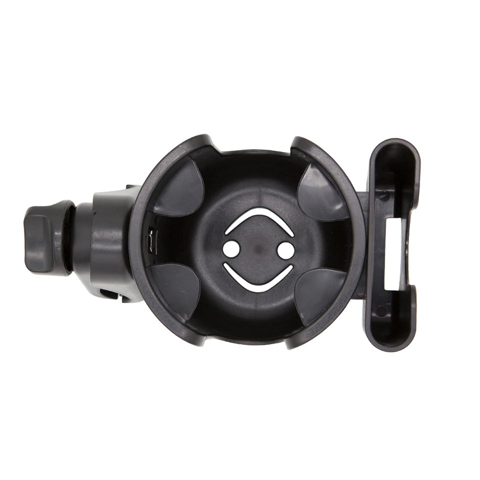 Stroller Bottle and Cup Holder with Clamp Mount and Optional Phone Slot, Single-Cup or Combination Storage Accessory for Walks and Family Outings