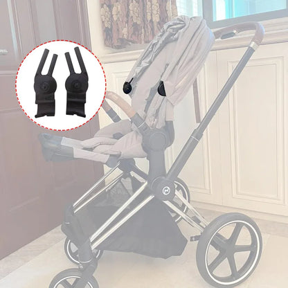 Stroller Canopy Connector Clip Compatible with Cybex Mios 2/3 and Priam 3/4, Adjustable Replacement Sunshade Rod Clamp with Left or Right Options