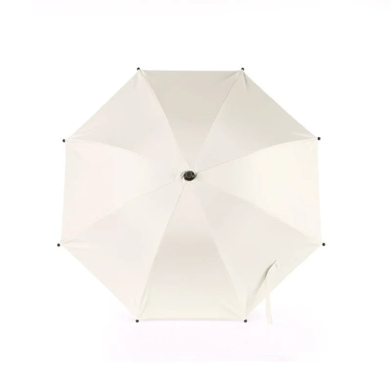 Stroller Sunshade Parasol with Holder, Folding Baby Stroller Umbrella with 8 Steel Ribs and Adjustable Positioning for Outdoor Walks