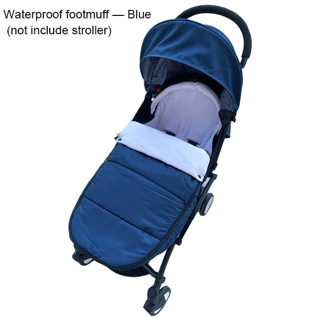 Fleece-Lined Stroller Footmuff for YOYO and Bugaboo, 90 x 45 cm Windproof Waterproof Cover with Storage Bag and Thickened Option