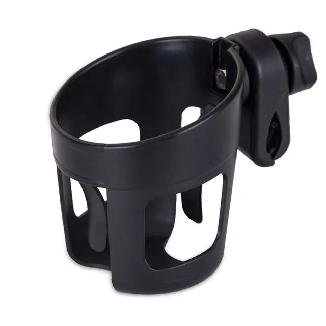 Stroller Bottle and Cup Holder with Clamp Mount and Optional Phone Slot, Single-Cup or Combination Storage Accessory for Walks and Family Outings