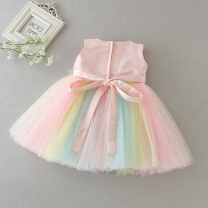 Baby Baptism Gown for Girls with Long Sleeves, Lace Details and Cotton Lining, Dress and Cap Set for Christening and First Birthday Photos