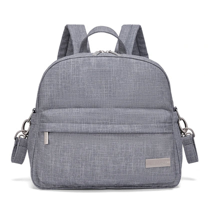 Parent Diaper Backpack by Soboba with Front Zip Pocket and Top Carry Handle, Solid-Color Baby Changing Bag for Newborn Supplies and Daily Outings