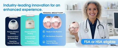 MAOYYE Hands-Free Breast Pump MY382, Wearable Electric Pump with 4 Modes, 12 Levels and Flange Adapters, Pink or White Single and Double Options