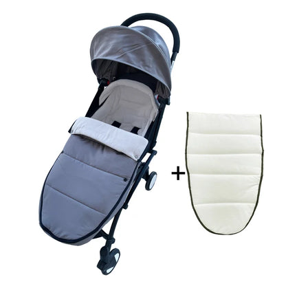 Waterproof Stroller Footmuff with Polar Fleece Lining for YOYO and Bugaboo, Windproof Winter Cover with Storage Bag and Optional Extra Quilt