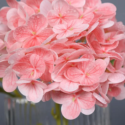 Real Touch Artificial Hydrangea Flowers, 10-Piece Latex Film Floral Set for Bridal Bouquets, Wedding Centerpieces and Home Decor