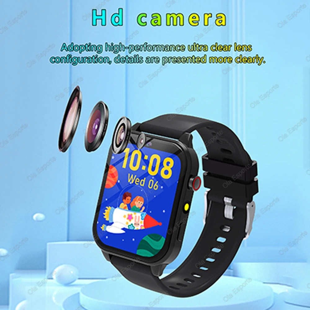 Kids Game Smartwatch HT30 with 18 Games, Camera, 1.83-Inch Screen, Step Counter, Alarm, Calculator and Flashlight in Four Color Choices
