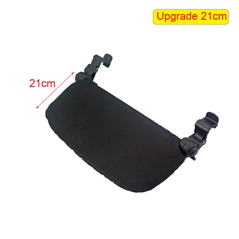 Stroller Footrest and Armrest Accessory Options, 16 cm or 21 cm Oxford Cloth Footboard with Optional Bumper Bar for Compatible Pushchair Frames