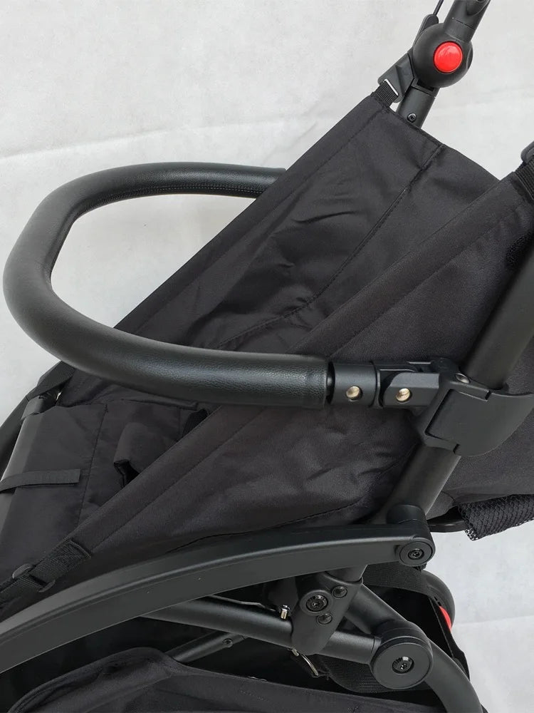 Pushchair Front Bumper Bar for YOYO, YOYO2 and YOYO3 Compatible Frames, MomTan Armrest with Zippered PU Leather, Seamed PU Leather, Rubber or EVA Options
