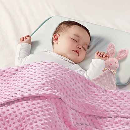 Embroidered Name Baby Blanket and Animal Comforter Options, Personalized Minky Bubble-Texture Keepsake with Single-Item and Two-Piece Gift Choices