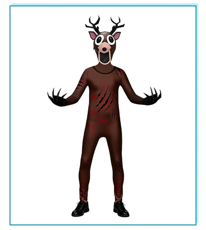 Deer and Owl Cosplay Costume for Kids and Adults, 99 Nights in the Forest Character Outfit for Halloween Parties and Themed Dress-Up
