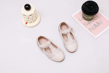 Children Dress Flats in Classic Loafer and T-Strap Styles, Beige Occasion Shoes for Boys and Girls, Weddings, Parties and Family Photos