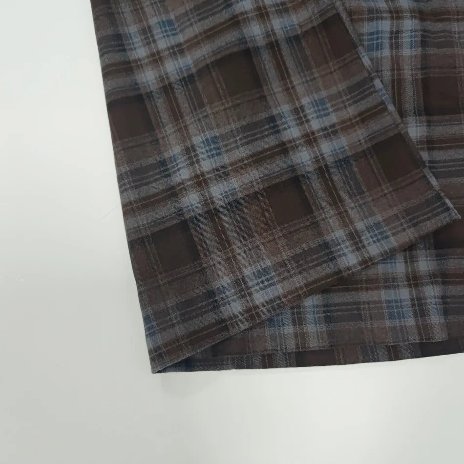 Sibling Matching Brown Plaid Clothing with Dress, Romper, Pants and Knitwear Options, AS AW26 Chestnut Styles for Babies, Kids and Teens