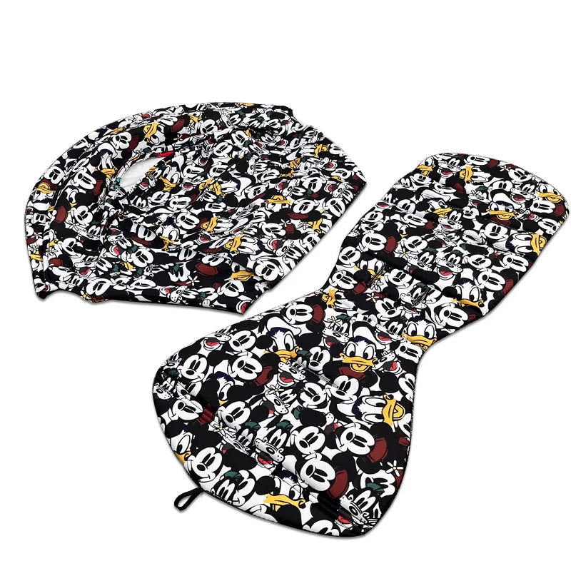 Stroller Canopy Cover and Padded Seat Set Compatible with Babyzen YOYO and YOYO2, 600D Replacement Fabric with Rear Zipper Pocket and Color Options