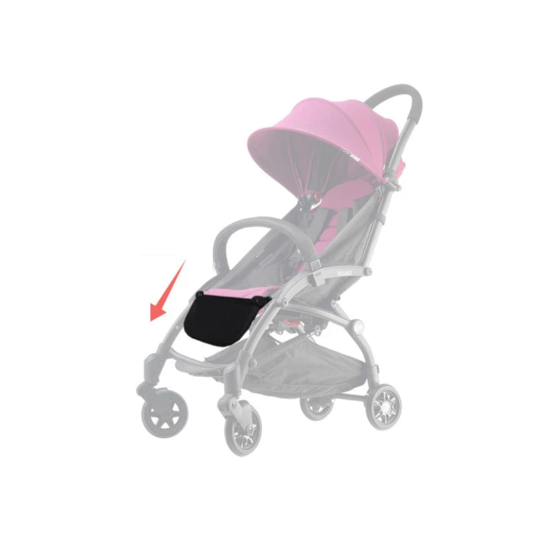 Stroller Footrest and Armrest Accessory Options, 16 cm or 21 cm Oxford Cloth Footboard with Optional Bumper Bar for Compatible Pushchair Frames
