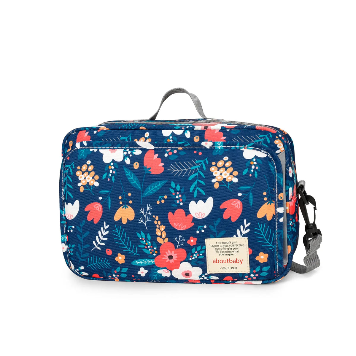 Baby Diaper Bag Wet Dry Storage Pouch with Printed Designs, Reusable Organizer for Diaper Changes, Baby Essentials and Everyday Outings