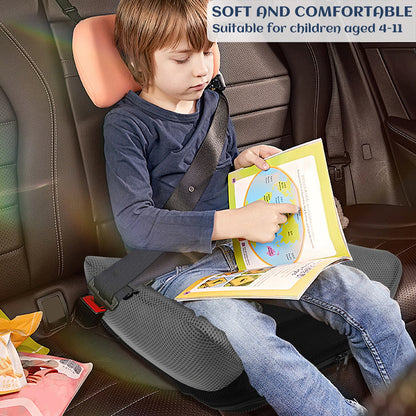 Portable Inflatable Kids Chair Cushion with PVC and Mesh Construction, Black Red or Blue Travel Seat Pad for Supervised Non-Vehicle Seating