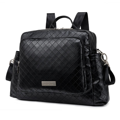 Diaper Bag Backpack with Wide Front Zip Pocket, SOBOBA Baby Essentials Organizer with Side Pockets and Top Handle, 34 x 32 x 12 cm