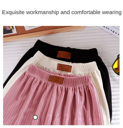 Kids Pleated Harem Pants for Boys and Girls, Loose Summer Trousers with Elastic Waist and Cuffed Ankles, Casual Everyday Play Outfits