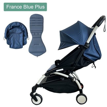 Stroller Replacement Fabric Set for Babyzen YOYO and YOYO2, MomTan Canopy with Storage Pocket and Padded Seat Cushion, Multiple Color Options