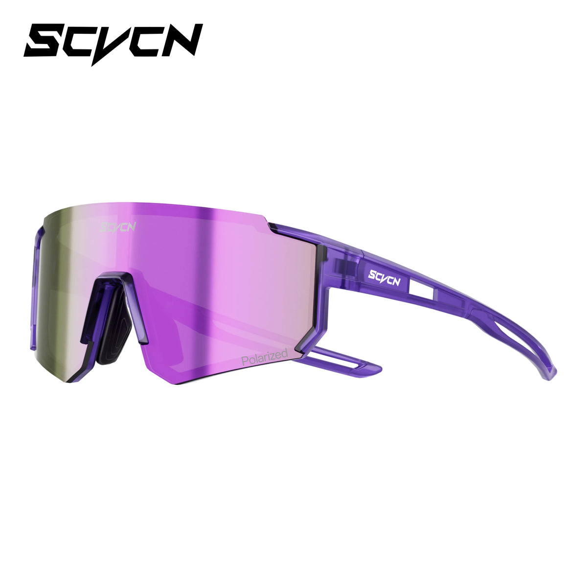 Kids Cycling Sunglasses by SCVCN for Ages 6-14, UV400 TR90 Sports Eyewear with Adjustable Nose Pads and Photochromic or Polarized Options