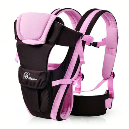 4-in-1 Baby Carrier with Adjustable Shoulder Straps and Buckle Fastenings, Structured Babywearing Carrier in Four Colors for Family Outings