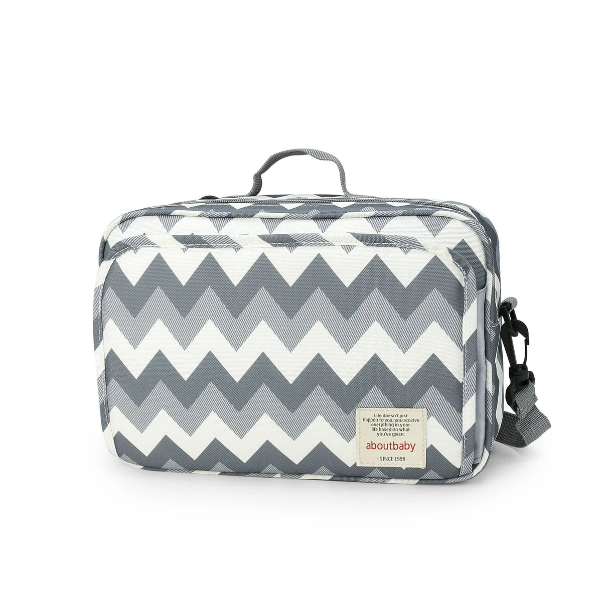 Baby Diaper Bag Wet Dry Storage Pouch with Printed Designs, Reusable Organizer for Diaper Changes, Baby Essentials and Everyday Outings