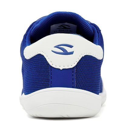 Kids Colorblock Barefoot Sneakers by HOBIBEAR with Breathable Mesh, Wide Toe Box, Zero-Drop Design and Easy Strap for Everyday Walking