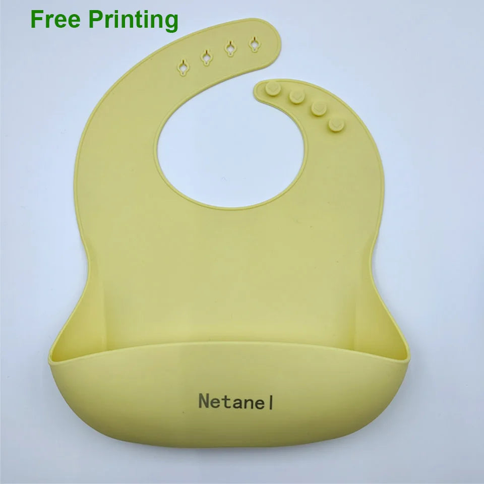 Ten-Piece Personalized Baby Feeding Set with Panda Divided Plate, Suction Bowl, Pocket Bib, Straw Cup and Utensils in Nine Color Options