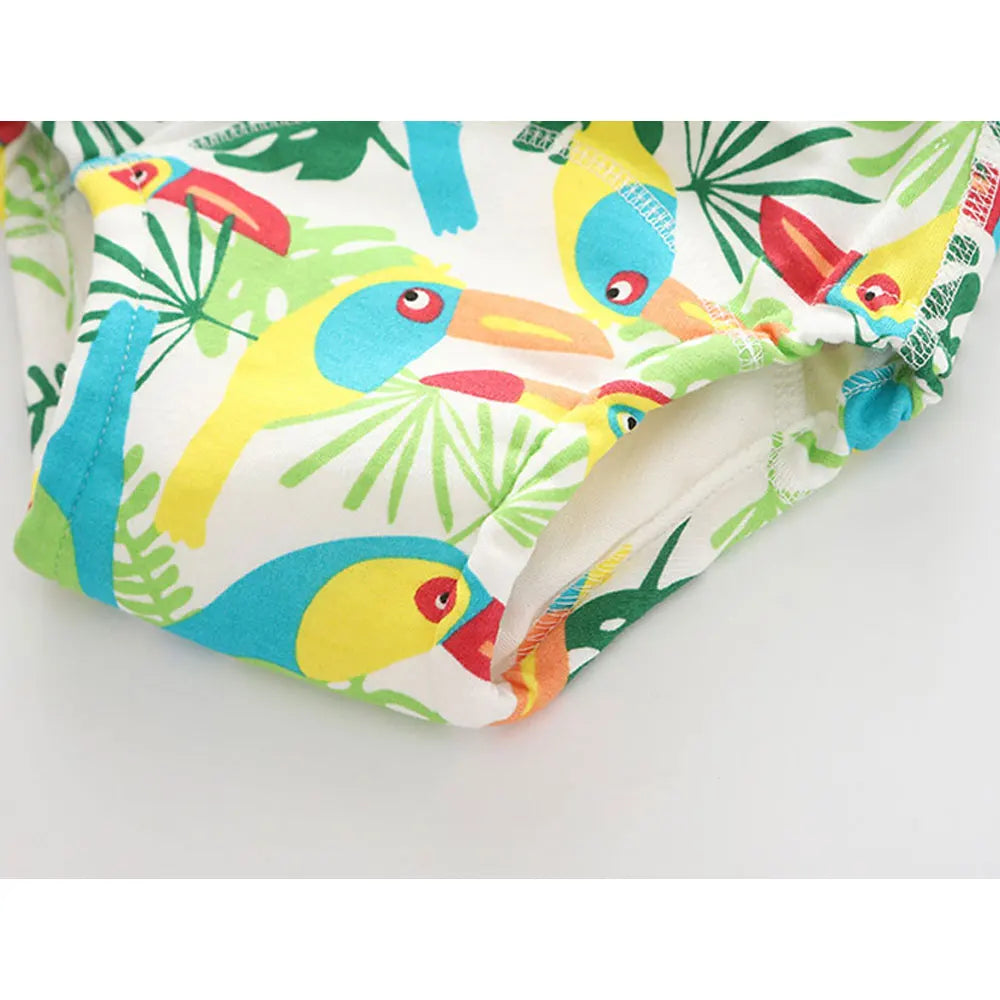 Washable Potty Training Pants Multipack, 4 or 8 Reusable Toddler Underwear Briefs with Printed Designs for Daytime Toilet Learning, Sizes S-XL