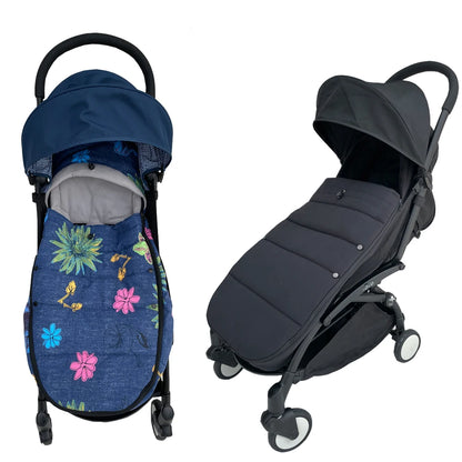 Fleece-Lined Stroller Footmuff for YOYO and Bugaboo, 90 x 45 cm Windproof Waterproof Cover with Storage Bag and Thickened Option
