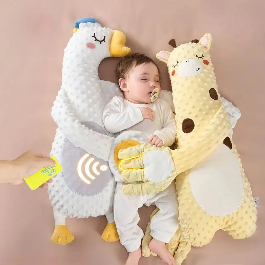 Electric Patting Plush Animal with Remote Control, Textured Doll and Palm Tapping Mechanism for Adult Operation, Not for Infant Sleep