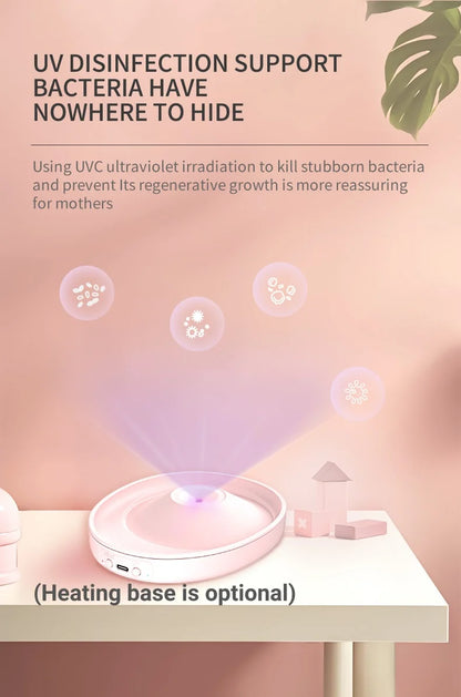 Wearable Electric Breast Pump MY382 with 4 Modes and 12 Levels, 24mm Flange and Fit Adapters, Single or Double Options with Optional Heating and UV Lid