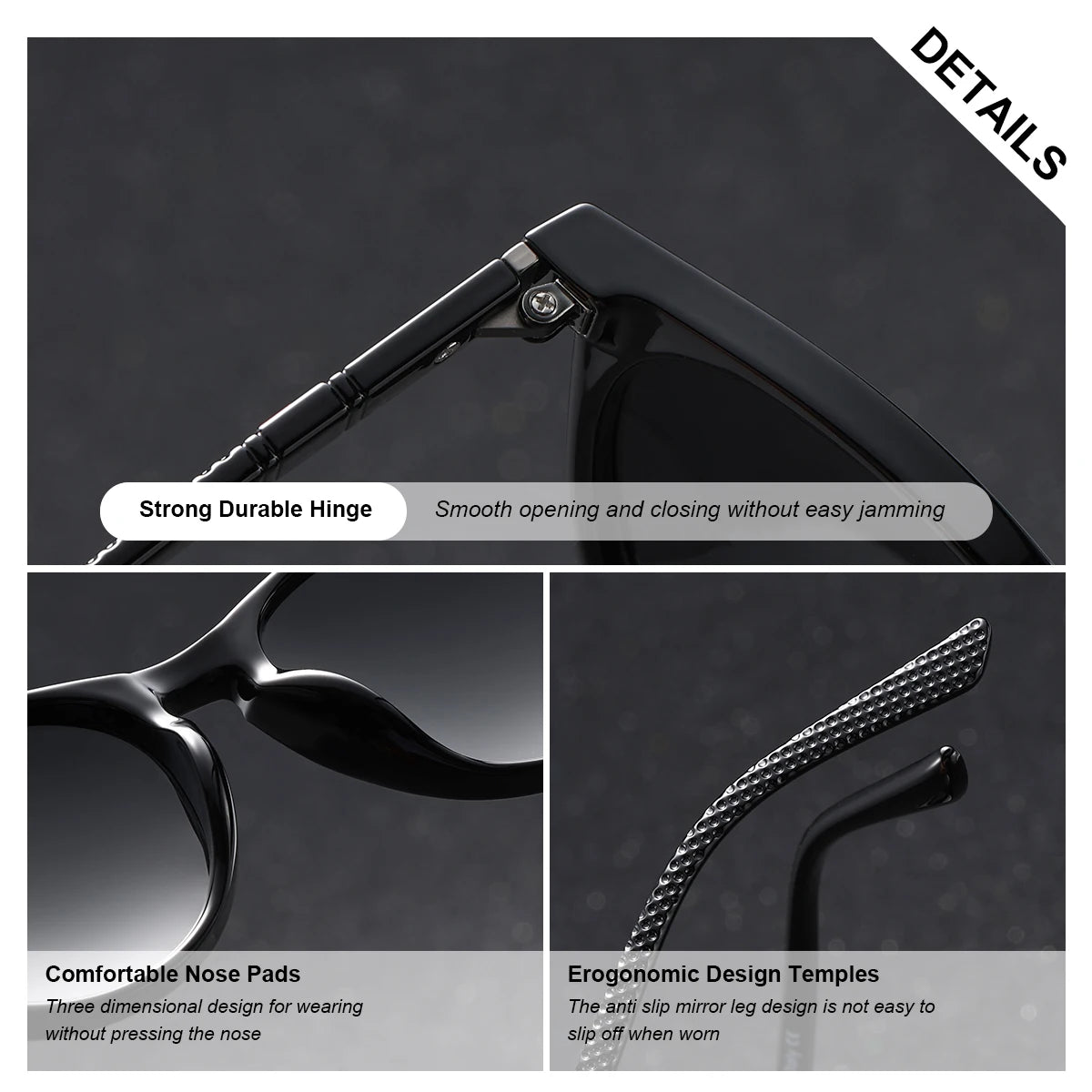 Women's Round Polarized Sunglasses by BARCUR, Lightweight PC Frame with Retro-Inspired Style and Eight Color Options for Travel and Everyday Outings