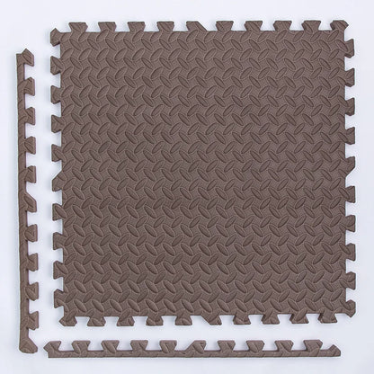 Interlocking Foam Play Mat Tiles for Kids, 1 cm Thick Textured Puzzle Floor Padding in 4, 8, 16 or 20 Pieces for Indoor Playrooms